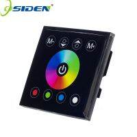 OSIDEN DC12V 24V 4A*4CH Black Panel Digital Touch Screen RGBW Controller Dimmer Home Wall Light Switch For RGBW LED Strip Tape