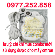 combo dây và miếng dán massage điện xung sử dụng cho máy Omron