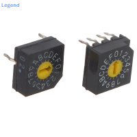 ?【Lowest price】Legend 0-F สวิตช์รหัสหมุน DIP Switch 16-Bit PCM Coding SWITCH รหัสบวก