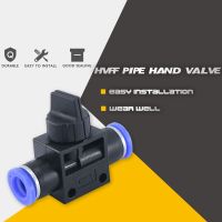 Air Pneumatic Quick Connector Hand Valve Hvff 10Mm 8Mm 6Mm 12Mm 4Mm Fitting Air/water Hose Connector