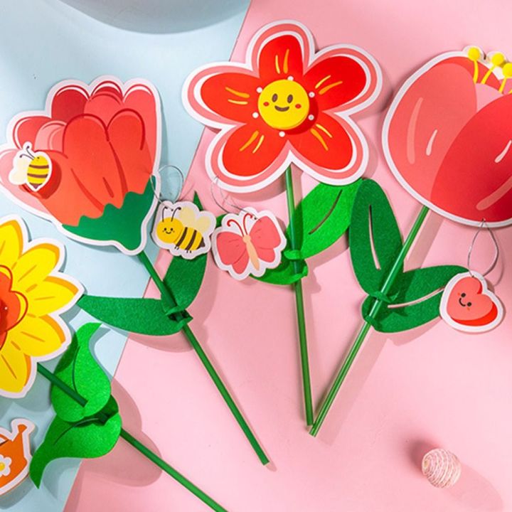 โปสการ์ดงานฝีมือสำหรับเด็กการ์ดอวยพร3มิติ-gj56สำหรับการ์ดอวยพรแม่ช่อดอกไม้ปลอมวัสดุดีไอวายทำมือ