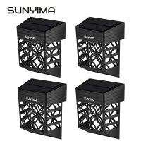 SUNYIMA Solar fence outdoor table lamp solar deck lamp waterproof garden courtyard decorative fence lighting lights