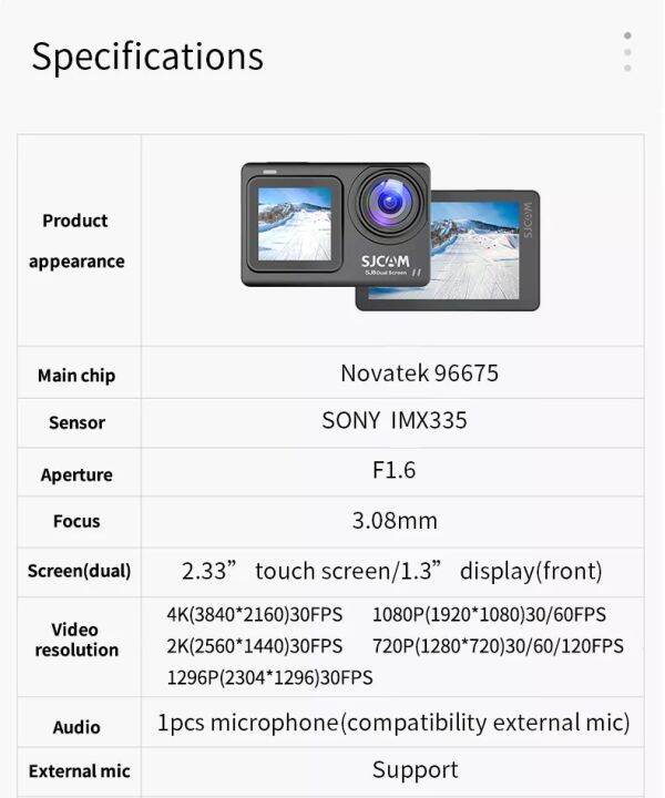 sjcam-sj8-dual-screen-4k-30fps-sports-action-camera-dual-touch-screen-display-super-night-vision-30m-waterproof-battery-แบตเตอรี่-แบตสำรอง-กล้องกันน้ำ-กล้องแอคชั่น