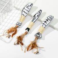 〖Love pets〗   Natural Silvervine Pet Cat Snacks Toys with Jute Rope Wrapping Cleaning Tooth Catnip Feather Cat Toys Fish Shape Pet Cat Toys