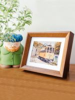 [Fast delivery]High-end solid wood wooden photo frame desktop decoration 6678 1012 inches7a4 washed photos to make a photo frame hanging on the wall