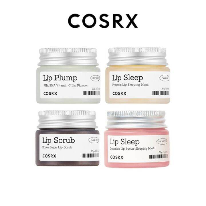 Cosrx Full Fit Honey Sugar Lip Scrub / Propolis / Ceramide Lip Butter