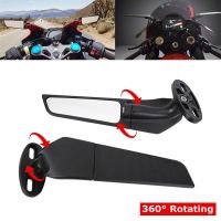 Motorcycle Mirror Modified Wind Wing Rotating Rearview Mirror For BMW S1000RR S 1000RR S1000 RR Yamaha YZF R1 R3 R125 R25 R15V3