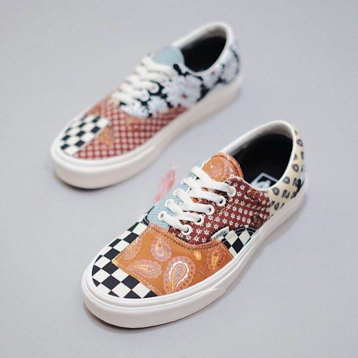 vans era tiger patchwork