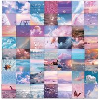 10/30/50PCS Ins Starry Sky Little Healing Cloud Stickers Decoration Mobile Phone Diary Luggage Stickers Waterproof Wholesale