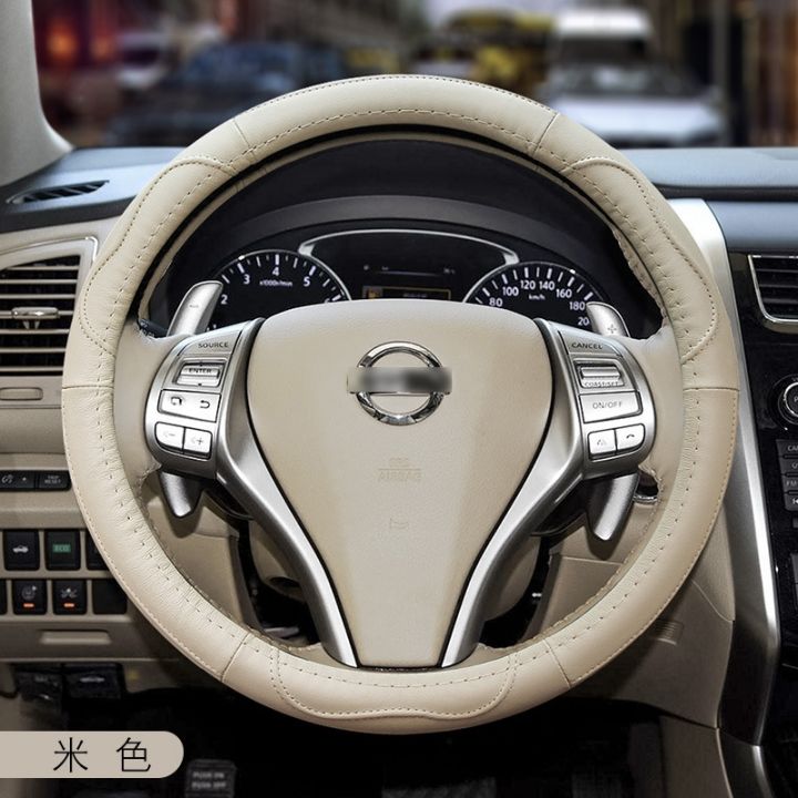steering-wheel-manufacturers-wholesale-universal-round-non-slip-handle-leather