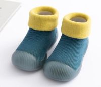 【hot】！ 2-Kids Soft Rubber Sole Knit Booties Anti-slip Baby Shoes Toddler