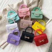 PVC Crossbody Coin Purse Fashion Mini Handbags Crocodile Pattern Pearl Handbag Plastic Small Chain Jelly Bag For Girl