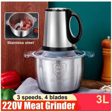 3L Powerful Meat Grinder Spice Garlic Vegetable Chopper Electric