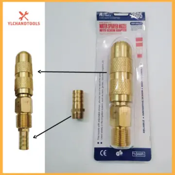 Heavy Duty Solid Brass Hose Nozzle For Car Wash Screw Connector 1/2 OLID  BRASS H/D WATER JET SPRAY NOZZLE Adjustable Heavy Duty Solid Brass Nozzle  Hose Nozzle For Car Wash Screw Connector