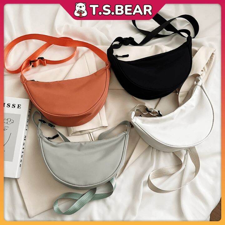 Korean Ins Dumpling Bag Nylon Bag Unisex Shoulder Bag Casual Crossbody