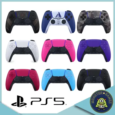 PS5 DualSense Wireless Controller สี Midnight Black / Cosmic Red / Galactic Purple / Nova Pink / Starlight Blue (จอย ps5)(จอย ps.5)(Ps5 controller)(PS5 Dual Sense Controller)