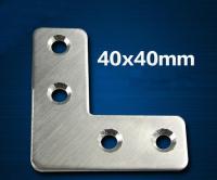 ✳ 40 Pieces 40x40x15mm Stainless Steel Right Angle Plate Corner Bracket Thinckness 1mm