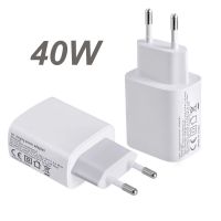 【Taotao Electronics】 Dual PD 40W USB C อะแดปเตอร์ชาร์จไฟได้อย่างรวดเร็วสำหรับ iPhone 14 13 12 Xiaomi Samsung Huawei