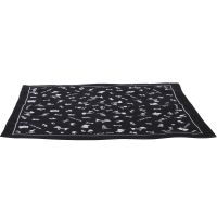 ♞✉✶ Printed Headscarf Dog Bone Bandana Black Handkerchief Denim Headband Bandannas Men Puppy Cotton Wrapped Bandanas