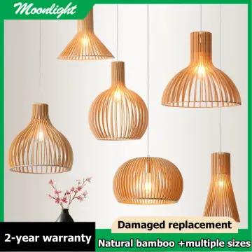 เฟอร์นิเจอร์ :: แสงสว่าง :: Round Bamboo Pendant Light - Handmade