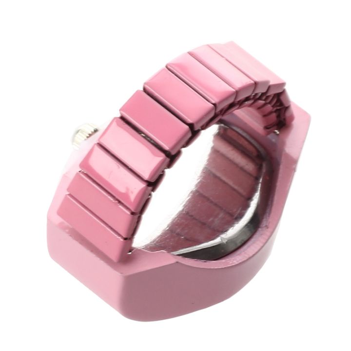 women-pink-alloy-quartz-pocket-finger-ring-watch-rhinestone-round-dial