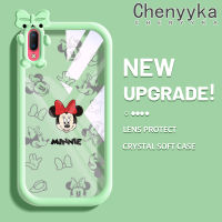 เคส Chenyyyka สำหรับ VIVO Y93 Y93S Y91C การ์ตูนแฟชั่นมินนี่น่ารักสร้างสรรค์ป้องกันเลนส์กล้องมอนสเตอร์ตัวน้อยซิลิโคนแบบใสเคสนิ่มเคสมือถือกันกระแทก