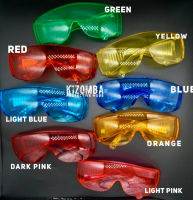 Safety Eye Glasses, Protection Eye Glasses, Neon Colors แว่นป้องกันฝุ่น ป้องกันน้ำกระเด็น