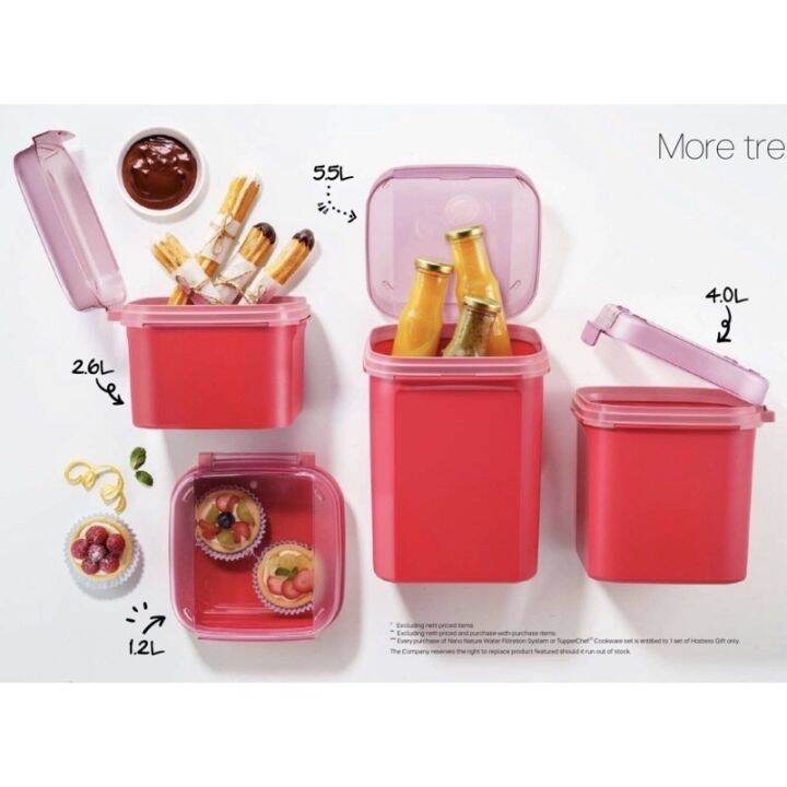 TUPPERWARE LEVEL SET EZY KEEPER ( 4PCS ） Lazada