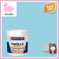 สีน้ำทาภายนอก NIPPON PAINT VINILEX ACRYLIC #NPBGG1573P สี BLUE JIVE ด้าน 2.5 แกลลอนWATER-BASED EXTERIOR PAINT NIPPON PAINT VINILEX ACRYLIC #NPBGG1573P BLUE JIVE MATT 2.5GAL **ของแท้100%**