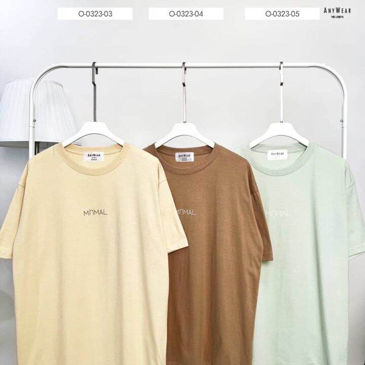 เสื้อ-anywear-ลาย-minimal-oversize-เสื้อโอเวอร์ไซส์-เสื้อยืดผู้หญิง-เสื้อยืดผู้ชาย