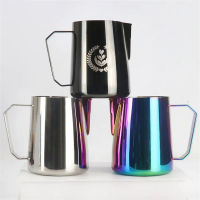 600ML Coffee Milk Jug Stainless Steel Frothing Pitcher Pull Flower Cup Coffee Milk Frother Latte Art Milk Foam Coffee Tools