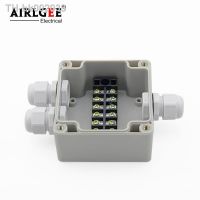 ✧ 83x81x56mm 1 Inlet 2 Outlet 6P terminal junction box cable box ABS power control box sealed box nylon connector