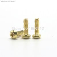 ☃❅◆ 50pcs M2 M2.5 M3 M4 DIN7985 GB818 Brass Cross Recessed Pan Head PM Screws Phillips Screws