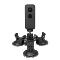 Triple Cup กล้องดูด Mount W หัวบอลสำหรับ Insta360 One X X2X3 Yi 4K ถ้วยดูดรถผู้ถือ Window Mount อุปกรณ์เสริม