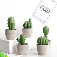 【YF】❏✟✽  1PC Pot Cactus Garden Artificial Office Decoration Plastic Eco-friendly