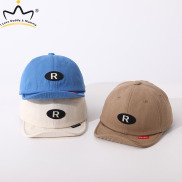I LOVE DADDY&MUMMY Korean R Letter Baby Baseball Hat Solid Color Cotton