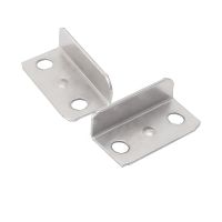 10pcs Drawer Lock Strike Plates Metal Right Angle L-shaped 9x13.5x9mm Wardrobe Fastener Cabinet Lock Tabs Furniture Hardware