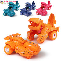 Leal In Stock Kids Inertia Dinosaur Transforming Car Model Toy Collision Deformation Dinosaur Shape Toy Gifts For Children