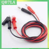 2pcs Test Wire 1M Long Alligator Clip to Banana Plug Test Cable Double Wire Clamp Wire For esting Probe Multimeter QB7LA