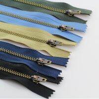 ❁☈ 4 3pcs 10/13/15/18cm metal brass copper close-end auto lock zipper for pants garment crotch footwear skirt