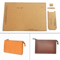 New Fashion Mens clutch Bag Wallet DIY Leather Tool Acrylic and Kraft Paper Template Handmade Leather Craft Bag Template 24*15