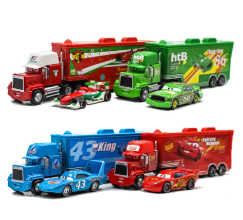 Disney Pixar Cars 2 3 Toys Lightning McQueen Jackson Storm Mack Uncle Truck  Xe Mô Hình Đúc Khuôn 1:55 Cho Trẻ Em Quà Tặng 