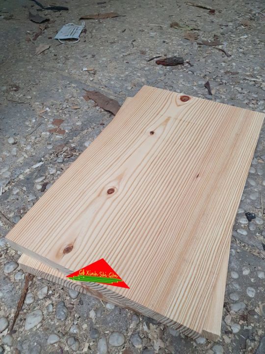 Tấm gỗ thông dày 3cm, rộng 24cm, dài 50cm dùng làm kệ âm tường ...