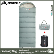 BSWolf Camping SLeeping Bag Tourism Outdoor Cotton sleeping bag Breathable