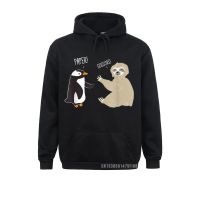 Sudadera con capucha de Sloth And Penguin Playing Rock Paper Scissors para niño, sudaderas de manga larga con capucha especial estampadas, otoño