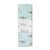 Baby &amp; Co. (Under The Sea Collection) Nursing Cloth ผ้าอ้อมมัสลินคอตตอนขนาด 30" บรรจุ 1 ชิ้น