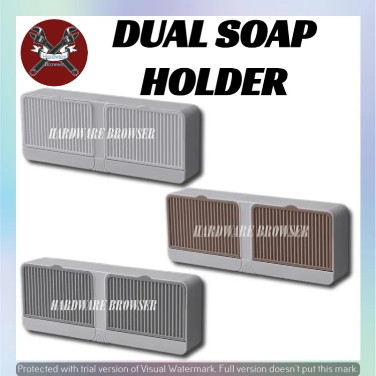 Soap Dish Holder Shower Bar Soap Holder Wall Mounted Soap Box for Shower,  Bathroom, Bathtub, Kitchen Sink 