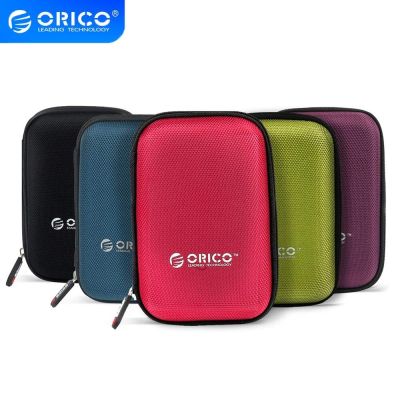 ORICO กระเป๋าใส่ของกล่องป้องกัน HDD ขนาด2.5นิ้วสำหรับกระเป๋าแบบพกพา HDD ภายนอกแบบพกพาฮาร์ดไดรฟ์สาย USB Power Bank