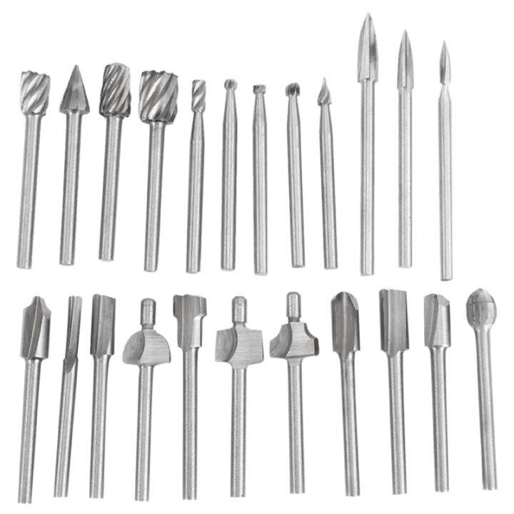 23 Pieces Wood Carving Tool Engraving Drill Accessories Set ,10 Carbide
