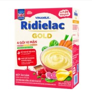 Bột Ăn Dặm RiDielac Gold 4 Vị Mặn - Hộp Giấy 200g, bột ăn dặm vị mặn cho bé